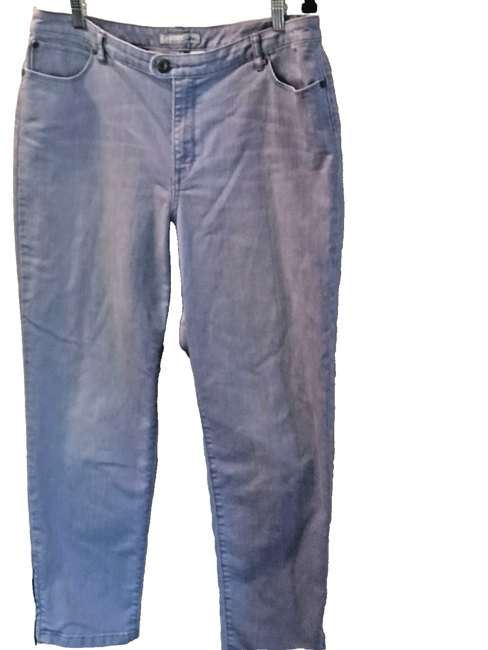 Chicos Platinum So Slimming Girlfriend Ankle Light Indigo Wash Size 2.5 (14 )